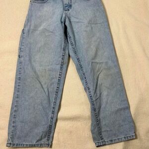 Vintage Lee Pipes Jeans‎ Youth Size 12 Baggy 90s Skater Grunge Y2K Jnco Style